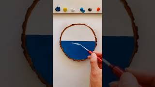 Diy home decoration ideas with wood slice#shorts