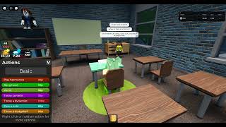 Roblox TPE: Vomiting 30x in the classroom