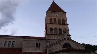 Cloches église St-Jean-Baptiste de Riotord (43) - Sonnerie horaire et sonnerie de l'angélus