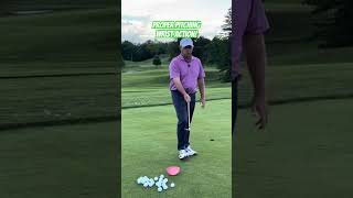 👆Full Lesson Here. Proper wrist action for pitching high soft shots. #golf #golfswing #golftips ￼