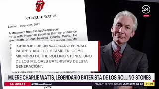 Muere Charlie Watts, baterista de The Rolling Stones