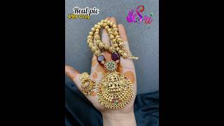 New Trending Temple Gold Necklace designs/latest gold Haram collections2024models #shorts#haram#gold