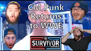 Streamers React to CM Punk Returning to WWE - WWE Survivor Series 2023