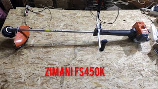 Zimani FS450K. Распаковка обзор комплектации. Первый запуск, и пробный покос.