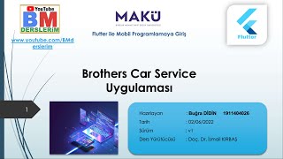 25 - Brothers Car Service Uygulaması Tanıtımı