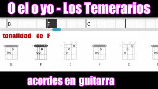 O el o yo   Los Temerarios tutorial en  guitarra