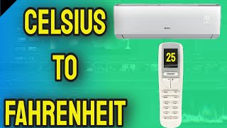 HOW TO SWITCH OR CHANGE CELSIUS TO FAHRENHEIT ON MINI SPLITS (DUCTLESS AIR CONDITIONING SYSTEMS)