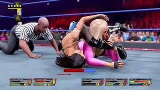 WWE2K22 NXT LVL UP TIFFANY AND LETHAL LATINAS VS NIKKITA, THEA, AND ROXANNE