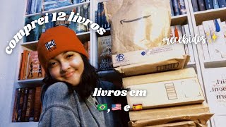 Surtei e comprei 12 livros novos | Super unboxing de livros📦