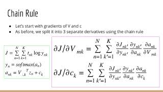 Deep Learning: Backpropagation for Output Weights