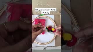 Embroidery workshop Kit || wedding embroidery workshop || embroidery classes online