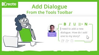 Add Dialogue From the Tools Toolbar - Desktop