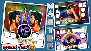 Master Movie Banner Download PSD in Tamil | PART-2 | MD Edits