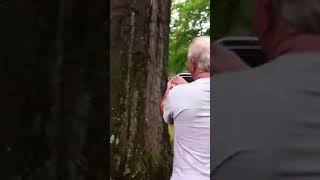 The moment an emotional guy releases a squirrel he nurtured back to health..