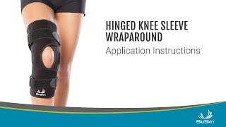 Hinged Knee Sleeve Wraparound Application Instructions