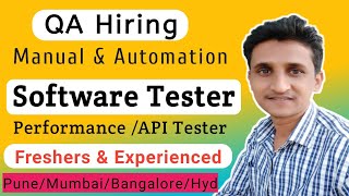 Software Testing Jobs | QA Vacancy | Software Testing fresher Jobs | Manual / Automation Jobs | QA