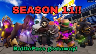 I Played SEASON 11 in Roblox Bedwars... (Battle Pass giveaway)