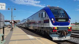 ALTAMONT COMMUTER EXPRESS 3113, ARRIVING at Capitol Corridor Santa Clara California USA