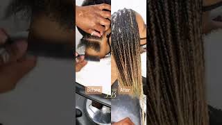 Ombré Knotless Box Braids| Natural Hair