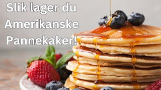 Amerikanske pannekaker oppskrift med valgfri topping. Kjempegode 😀