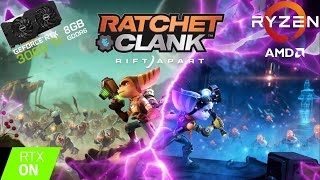 Ratchet and Clank Rift Apart | 1080P | DLSS & RT PERFORMANCE BENCHMARK | RTX 3060 Ti | RYZEN 5600X