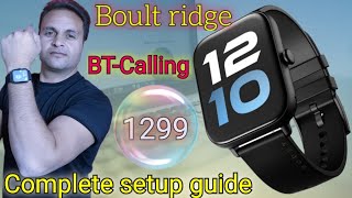 boult ridge bluetooth calling 1.8 500 nits high brightness hd display smartwatch #smartwatch