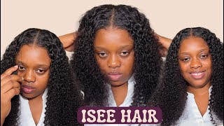 Hair Review on the Pre Cut Ready To Go MCap Kinky Curly Wig | Pre Plucked/ Pre Bleached by ISEE HAIR