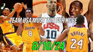 MAMBA MENTALITY| TEAM USA 🇺🇸 MUST WIN (8/10/24) VS FRANCE