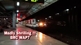 MADLY Shriller !!!!!! 37402 BRC WAP7 Ahmedabad SHATABDI Blasting at 130 Kmph