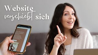 Divi mobile Ansicht: Website lässt sich verschieben | weißer Rand | horizontales Scrollen