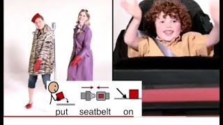 BUCKLE UP - Seatbelt car safety for kids with AAC (TURN, DOWN, PUT, ON) #seatbelts  #carseatsafety