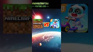 Minecraft vs Baby Panda World || #minecraft #babypandaworld #babybus #shorts