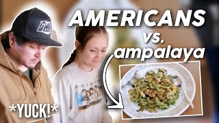 AMERICAN IN-LAWS TRYING BITTER GOURD (AMPALAYA) FOR THE FIRST TIME