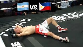 2ND  round  T.K.O!  NAGKAMALi  sa  PAGPILI  ng  KALABAN  pinoy  vs  ARGENTINIAN  UNDEFEATED