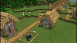 Minecraft Survival: Protect the Village.