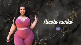 Nicole Nurko biography | American fashion model | curvy plus sized model | Instagram celebrity