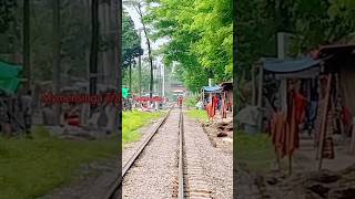 The only railway in Bangladesh on which trains run below. || #railfail #railpro #railway #train