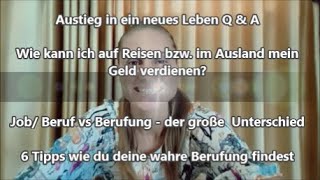 Geld💰verdienen auf Reisen🌏/ 5 Jobs die es möglich machen (Ausstieg in ein neues Leben Q & A Teil 6)