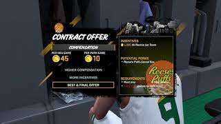 REESE'S PUFFS CONTRACT OFFER *not clickbait* MYCAREER NBA2k18