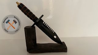 Making M9 BAYONET Knife, Tactical knife, M9 عمل سكين