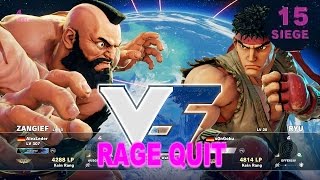 SFV - Ryu Rage Quitters (s0nGoku / MELLIE / Ragnar007 / HYBRIID) - 60fps ✔