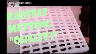 Plastic Matting ni Kaditas