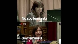 CRISTINA KIRCHNER Y EL FEMINISO ... HOY Y HACE UNOS AÑOS