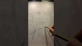 🇺🇸⭐️ART☀️EVAGELOS🫶pencil sketch portrait drawing of super⭐️ actress ⭐️Kate Winslet💐