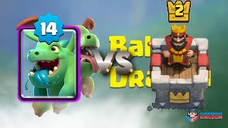 Can Level 14 Baby Dragon 3 Crown Level 2 Towers?