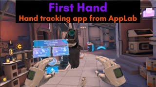 First Hand Chapter 1: Introduction to hand tracking for in app interaction on the  Meta Quest 2