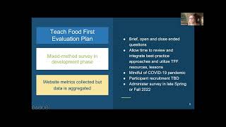 Lauren Clark - Teach Food First Evaluation Proposal