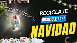 👀¡EMOCIONA A TODOS!3️⃣🎀ARREGLOS NAVIDEÑOS con Piñas secas / Frascos de vidrio, compota / Ramas secas