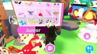 Getting new items with Strawberry in Adopt Me :) [Request video]