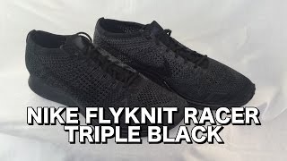 Nike Flyknit Racer 'BLACKOUT' 'TRIPLE BLACK' | First Look | Visual Overview